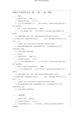 房地產開發經營資質等級標準及其關鍵要求詳解
